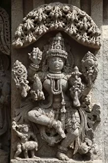 Karnataka Gallery: Hindu image of a deity, Kesava Temple, Keshava Temple, Hoysala style, Somnathpur, Somanathapura