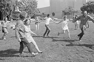 Hippie Prints: Hippies Dance in Circle Around Couple