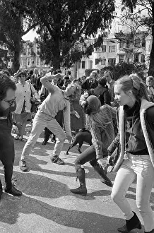 Hippie Prints: Hippies Dancing In Haight-Ashbury District