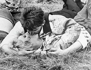 Hippie Prints: Hippies Making Out In Grass