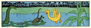 Splash Prints: Hippo Dives and Monkey Goes Under