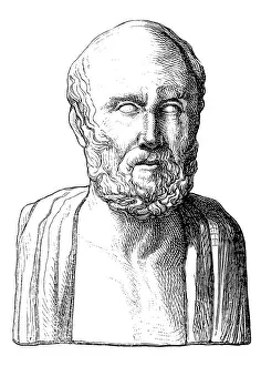 Bust Prints: Hippocrates of Kos (c. 460 BC-c. 370 BC)