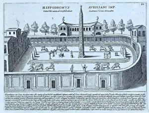 Deteriorated Prints: The Hippodrome of Aurelius, it could be the amphitheatre Castrense today