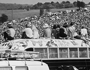 Hippy Bus at the Woodstock Music Festival 1969