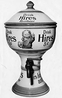 Soft Drink Prints: Hires Root Beer Dispenser
