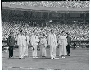 Hirohito Prints: Hirohito at Baseball Opening