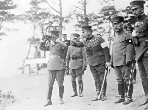 Hirohito Prints: Hirohito Looking through Binoculars