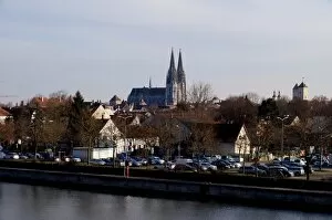 Danube River Collection: Historic Cathedral Dom St. Peter in Regensburg, Germany