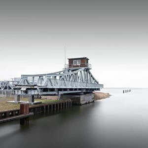 Ronny Behnert Collection: Historic Meiningen Bridge at the Baltic Sea. Last swing bridge, Zingst, Germany