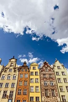 Images Dated 16th June 2016: Historic merchant houses at the Long Market in Gdansk, Poland