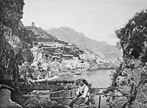 Coasts Prints: Historic photo (ca 1880) of Amalfi