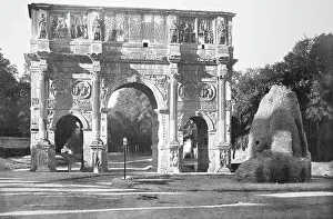 Educational Institution Prints: Historic photo (ca 1880) of the Arch of Constantine