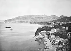 Original Prints: Historic photo (ca 1880) of Sorrento