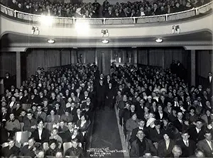 Time Captured: Vintage Art: Historic photograph of audience posing for opening night of new movie theater