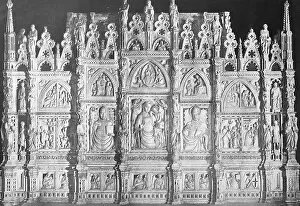 Historic Center Collection: Historic photograph (ca 1880) of the Arch of St. Donatus in the Cathedral of Arezzo, Tuscany