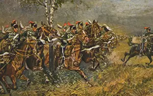 Battles Prints: Historic postcard with war motif