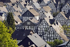 Images Dated 28th May 2013: Historic town centre, Alter Flecken with half-timbered houses, Freudenberg, Siegerland region