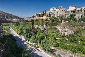 Cuenca Province Prints: The historic walled town of Cuenca, an Unesco World Heritage Site in Spain