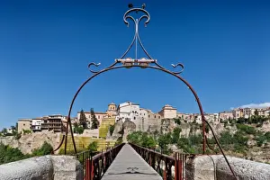 Cuenca Province Prints: The historic walled town of Cuenca, an Unesco World Heritage Site in Spain