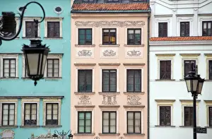 Market Square Prints: Historical buildings line Market Square in Warsaws Old Town