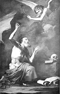 Clergymen Prints: Historical image of Jerome, Eusebius Sophronius Jerome of Spagnletto
