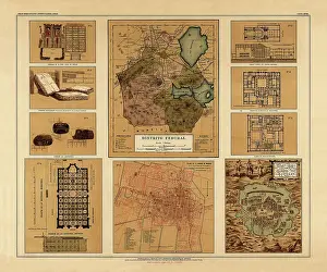 Prints of Historical Map of the Country of Mexico, Published in 1885. Copyright has expired on this artwork. Digitally restored. Estados Unidos Mexicanos Journey Through Time: Discover Extraordinary Historical Maps and Plans: Historical Map of the Country of Mexico, Published in 1885. Estados Unidos Mexicanos
