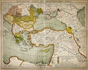Balkans Collection: Historical map of the Oriental part of world