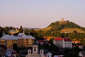 Slovakia Prints: Historical mining town of Banska Stiavnica in central Slovakia