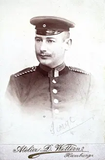 Amusement District Prints: Historical photo from 1870, man in uniform