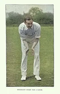 Prints of History of Cricket, Fielder ready for a catch, 19th Century vintage photograph Digital Vision Vector Prints: History of Cricket, Fielder ready for a catch, 19th Century vintage photograph