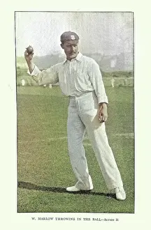 Prints of History of Cricket, Fielder throwing the ball, W. Marlow, 19th Century vintage photograph Digital Vision Vector Prints: History of Cricket, Fielder throwing the ball, W. Marlow, 19th Century vintage photograph