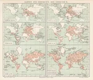 The history of geography map 1895