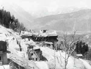 Tragedy Prints: Hitler's Home After Bombing