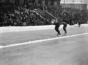 Oslo Prints: Hjalmar Andersen Wins Speed Skating Event