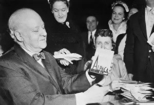 H.L Hunt Holding His Novel