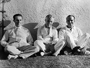 H.Lloyd, C.Chaplin, D.Fairbanks Sr Seated