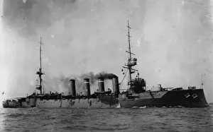 Landscape Vessel Ship Battleship Water Prints: HMS Carnarvan