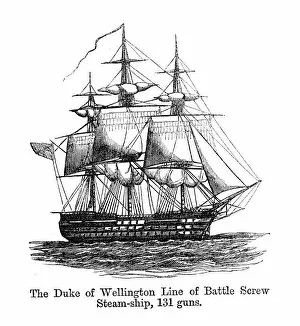 Arthur Wellesley (1769-1852) 1st Duke of Wellington Gallery: HMS Duke of Wellington