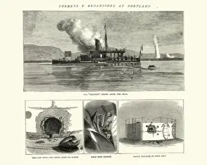 HMS (His Or Her Majesty's Ships) Prints: HMS Glatton (1871) Victorian Royal Navy breastwork monitor warship