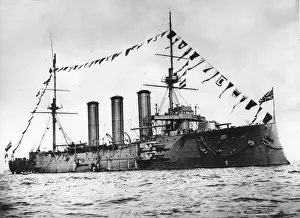 Landscape Vessel Ship Battleship Water Prints: HMS Monmouth