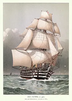 HMS Victoria was the last British wooden first-rate three-decked ship of the line, Royal Navy warship