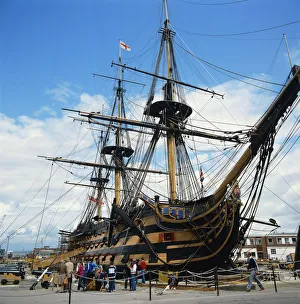 Images Dated 11th May 2005: HMS Victory Flagship in Portsmouth, England