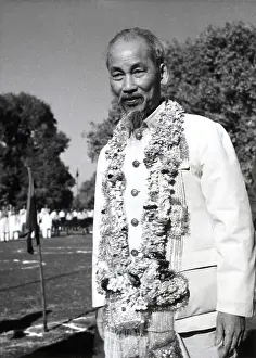 Presidential Prints: Ho Chi Minh on State Visit to India