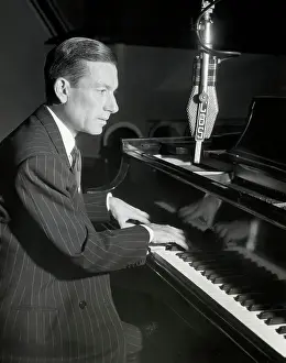 Popular Prints: Hoagy Carmichael Playing Piano