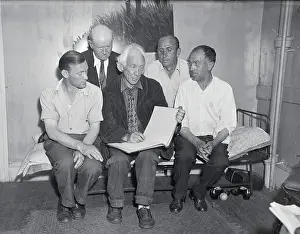 Hobo Fellowship Members Posing on Cot