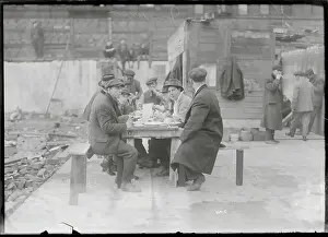 Hoboes Eating A Meal