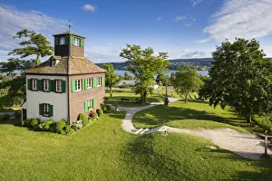 Images Dated 4th July 2013: The Hochwart, the highest point on the island of Reichenau, Baden-Wuerttemberg, Germany