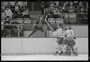 Hockey Fan Ready to Fight with Players