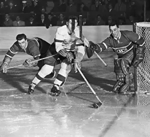 Hockey Stick Prints: Hockey Game Between Montreal Canadiens and Detroit Red Wings