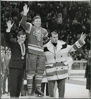 Grenoble Prints: Hockey Olympians Receiving Recognition for Medal Wins